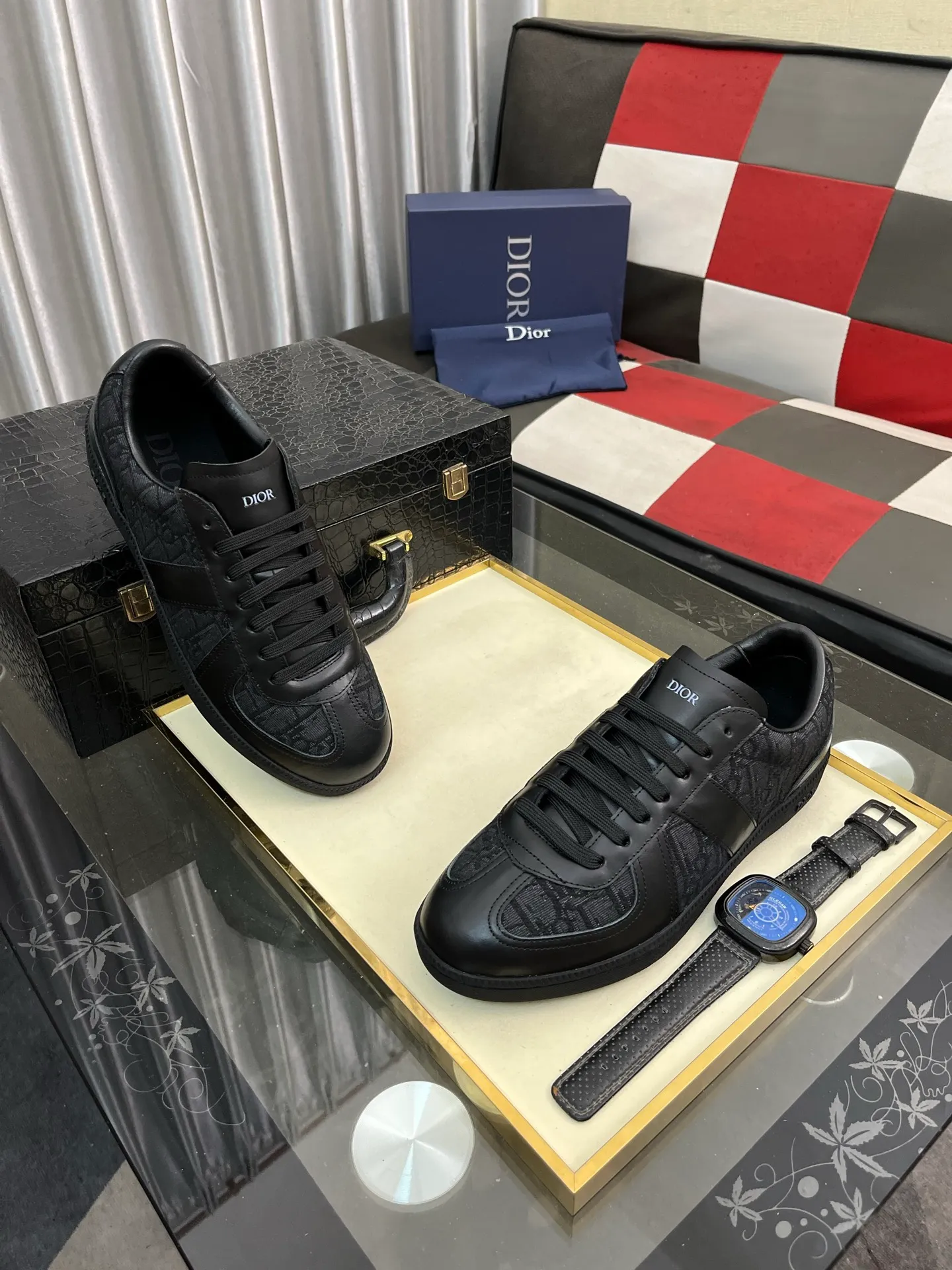 Men's Men's Shoes 💰400⌚️⌚️《Dior DIOR*》The latest and most popular casual shoes, top brand [seduce] luxury~purchase, top~quality. [Strong] The upper is made of imported breathable cowhide with material ➕ breathable sheepskin feet (•) and fine workmanship. Original stylish and stylish soft rubber wear-resistant outsole, light and comfortable on the foot, size: 38-442️⃣colors available